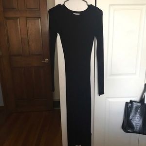 Black H&M midi dress!